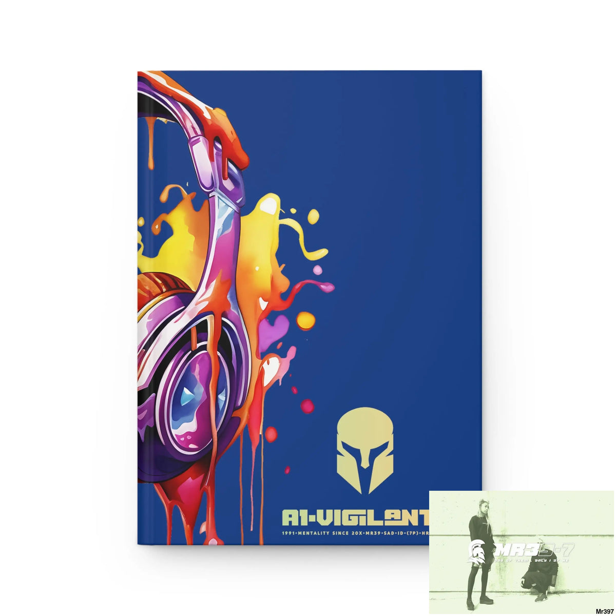 A1• Vigilante Sparta Melting Headset Hardcover Journal Matte Journal Paper products