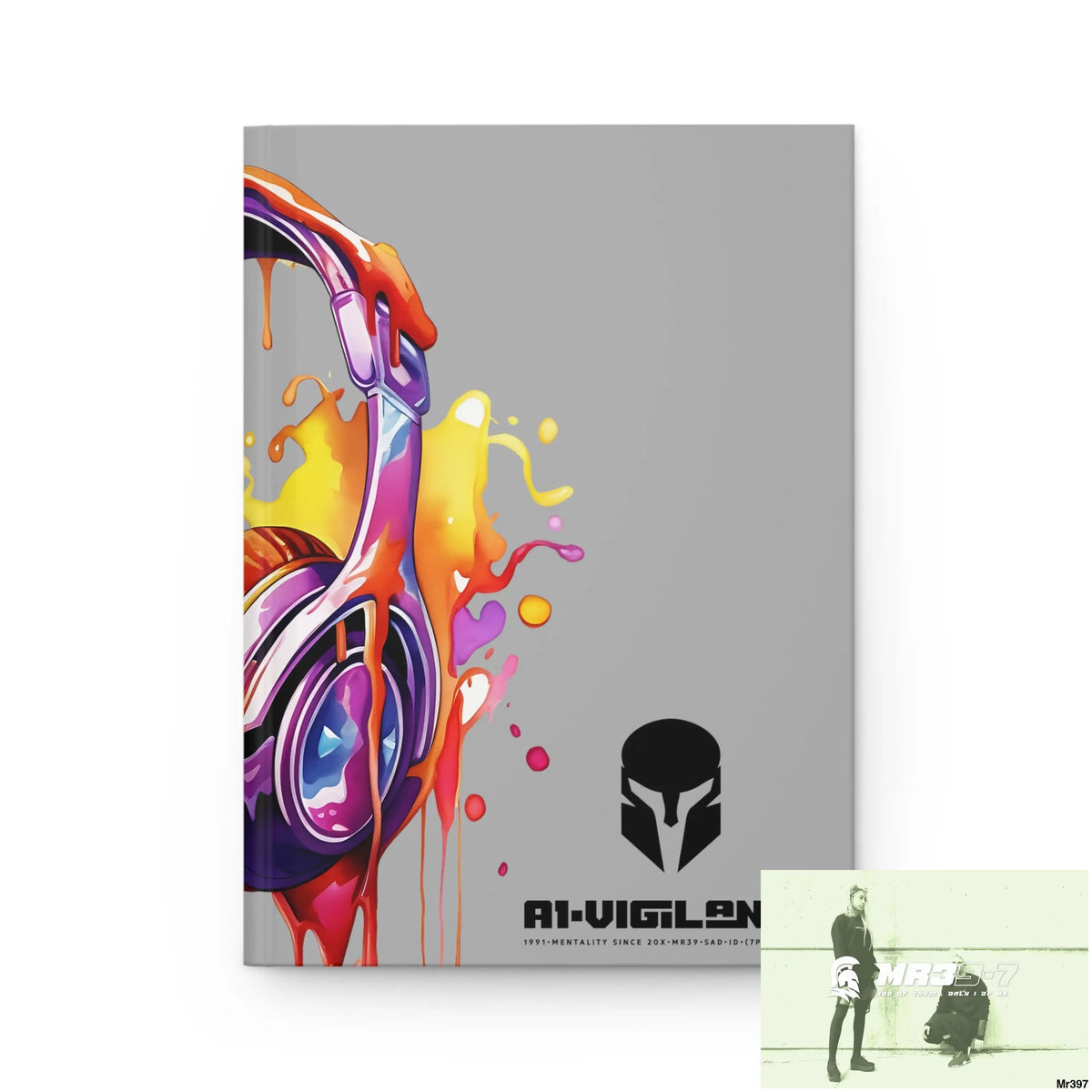 A1• Vigilante Sparta Melting Headset Hardcover Journal Matte Journal Paper products