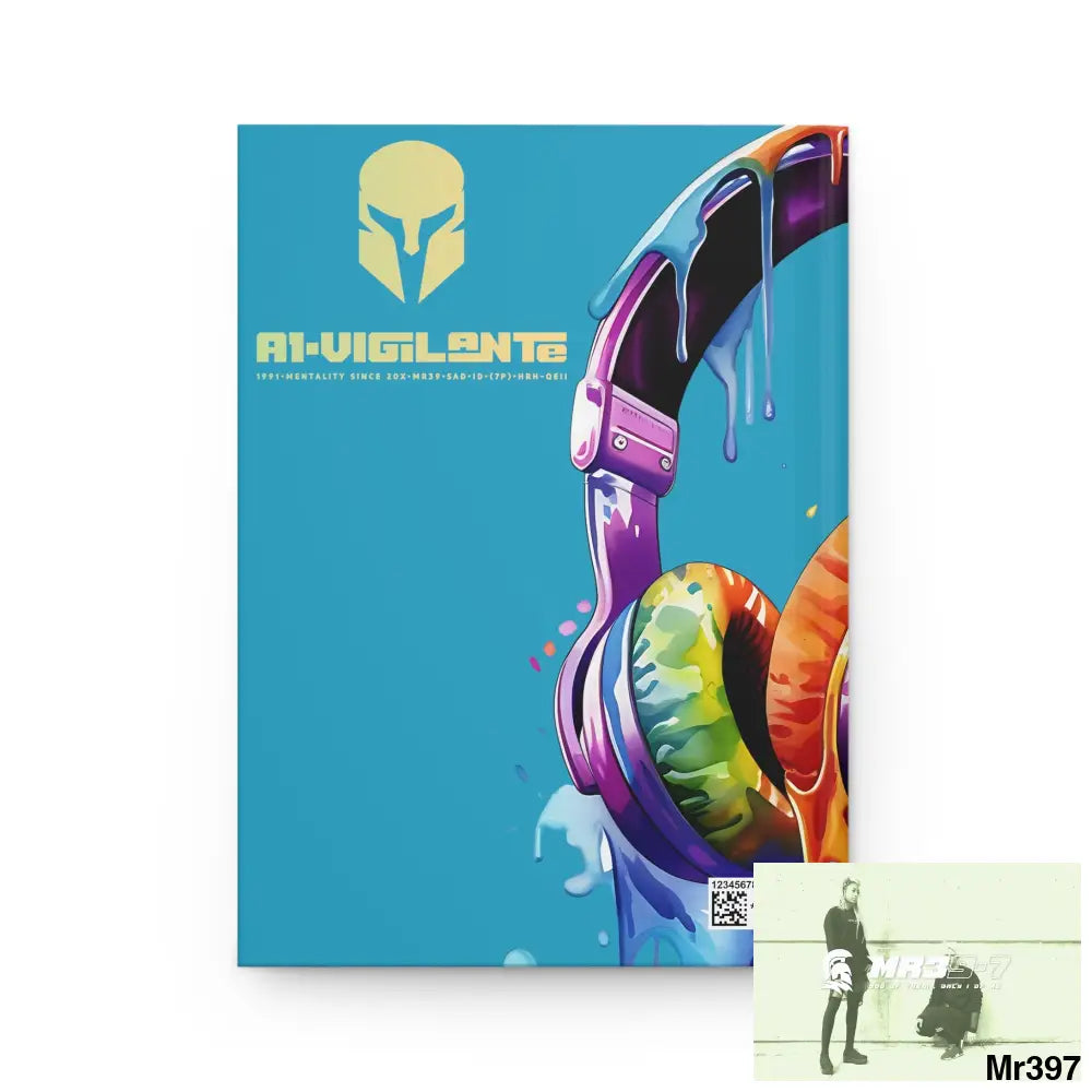 A1• Vigilante Sparta Melting Headset Hardcover Journal Matte Journal Paper products