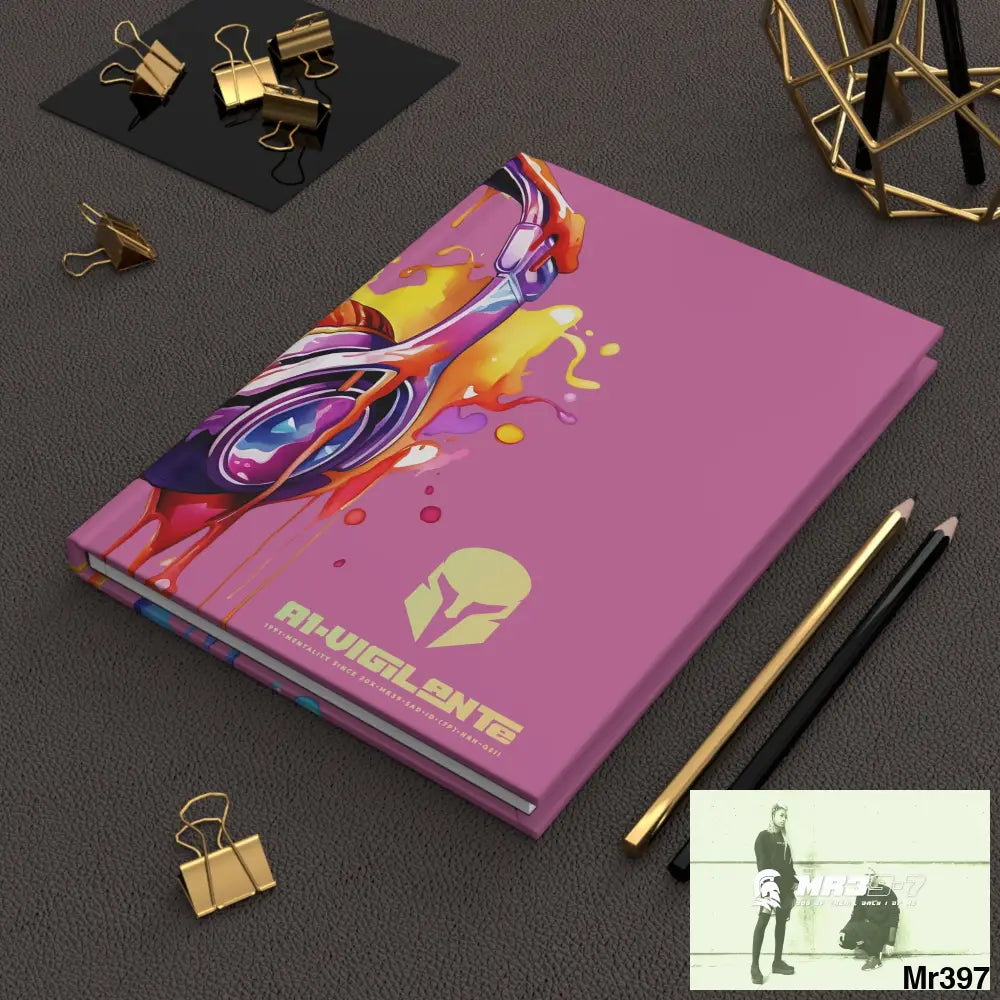 A1• Vigilante Sparta Melting Headset Hardcover Journal Matte Journal Paper products
