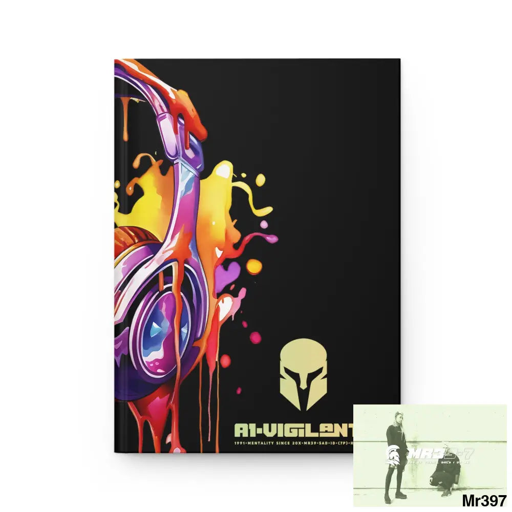 A1• Vigilante Sparta Melting Headset Hardcover Journal Matte Journal Paper products