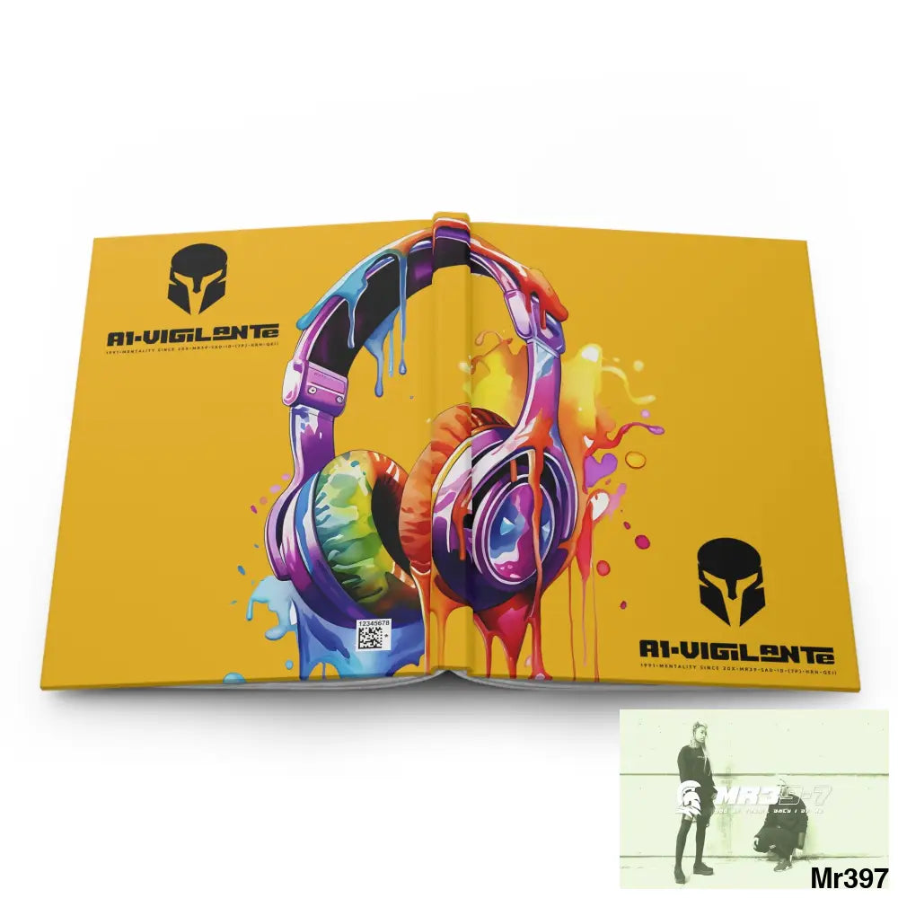 A1-Vigilante • Sparta Melting Headset Hardcover Journal Matte Journal Paper products