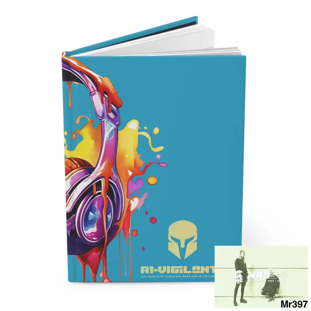 A1• Vigilante Sparta Melting Headset Hardcover Journal Matte Journal Paper products