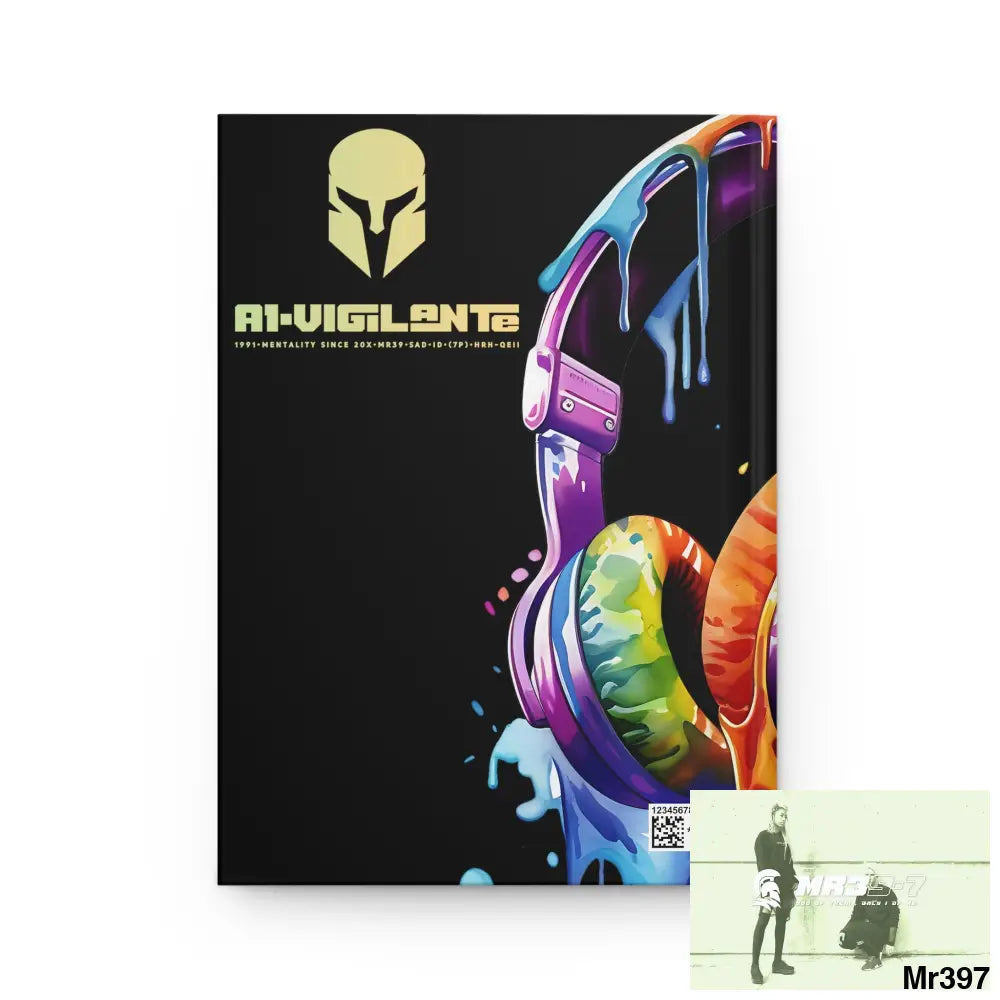 A1• Vigilante Sparta Melting Headset Hardcover Journal Matte Journal Paper products