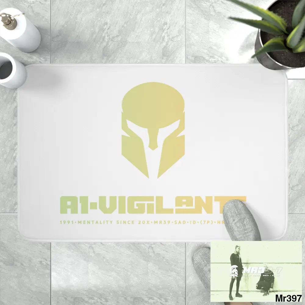 A1-Vigilante Sparta Memory Foam Bath Mat Home Decor