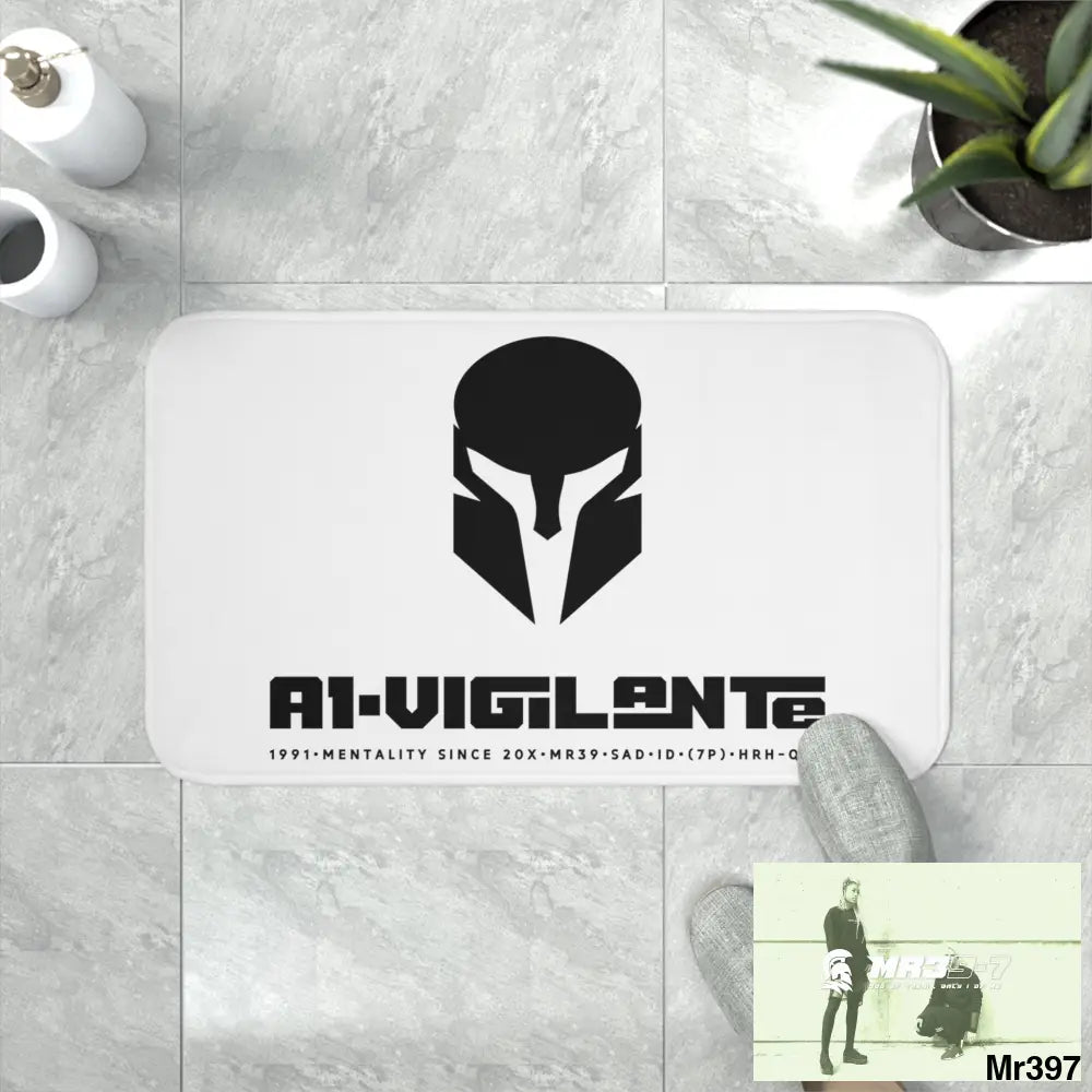 A1-Vigilante Sparta Memory Foam Bath Mat Home Decor