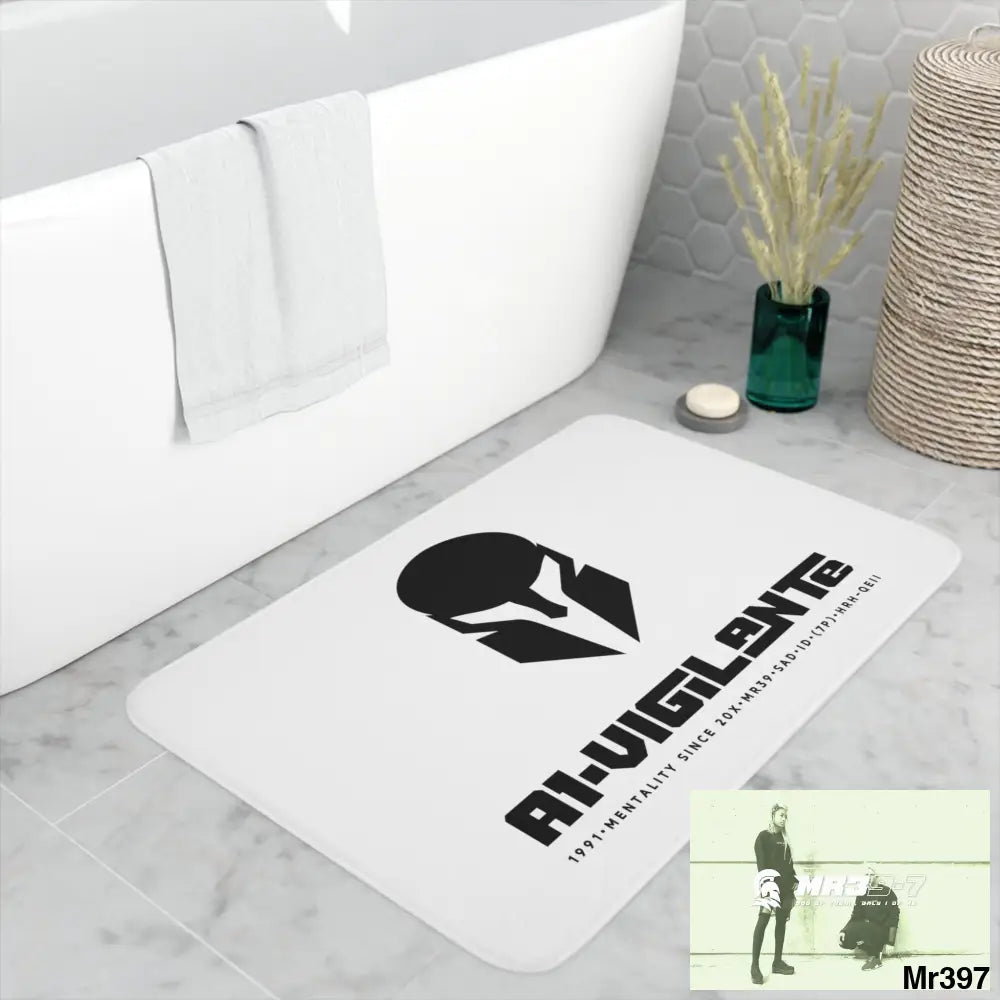 A1-Vigilante Sparta Memory Foam Bath Mat Home Decor