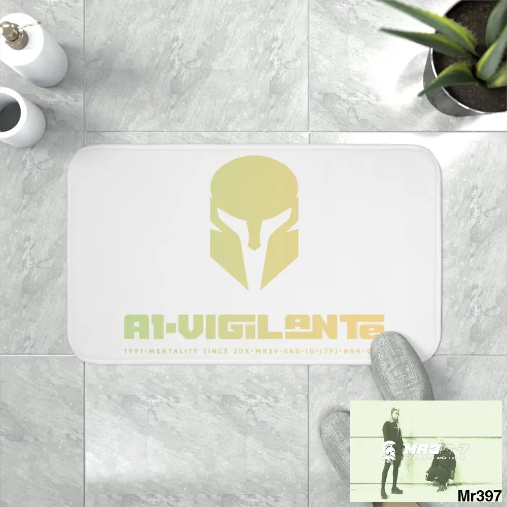A1-Vigilante Sparta Memory Foam Bath Mat Home Decor