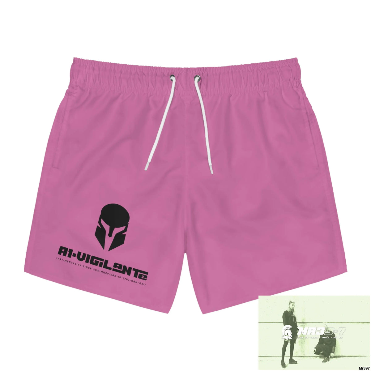 A1-Vigilante Sparta Mens Swim Trunks (AOP) 3XL / Seam thread color automatically matched to design All Over Prints