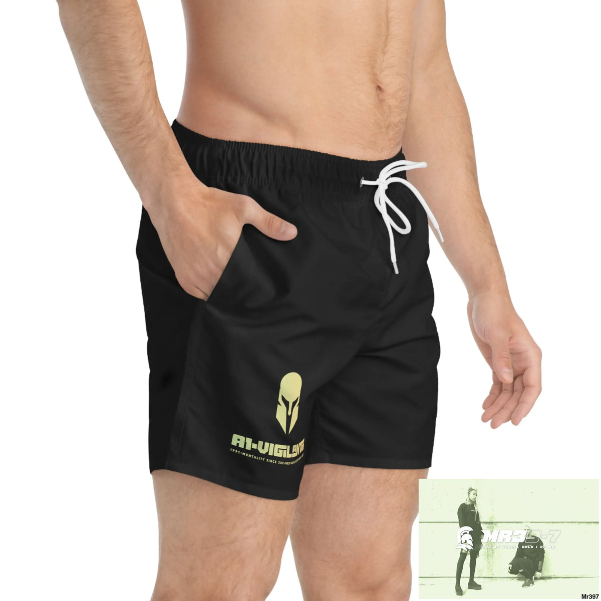 A1-Vigilante Sparta Mens Swim Trunks (AOP) All Over Prints