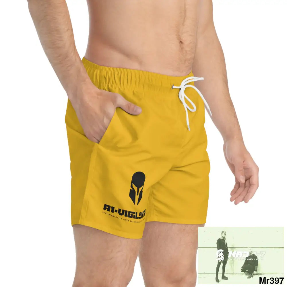 A1-Vigilante Sparta Mens Swim Trunks (AOP) All Over Prints