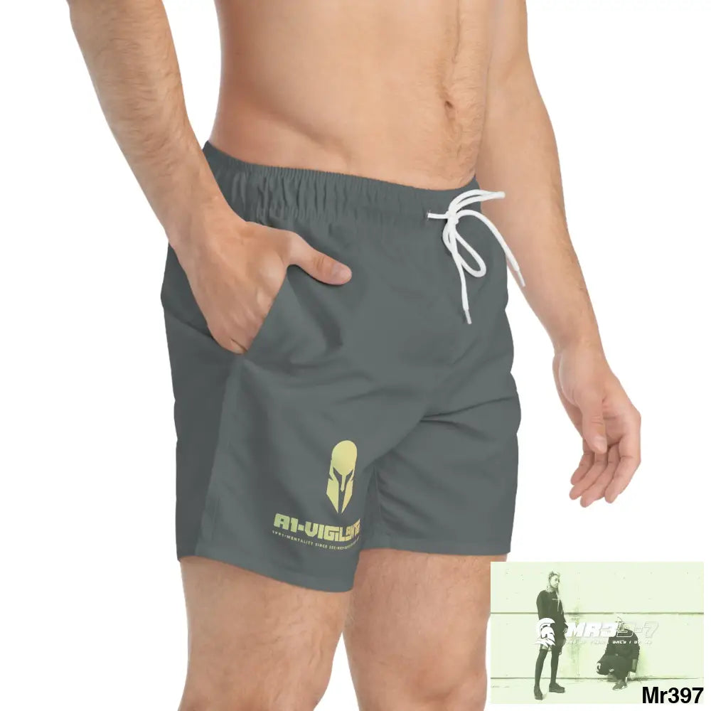 A1-Vigilante Sparta Mens Swim Trunks (AOP) All Over Prints