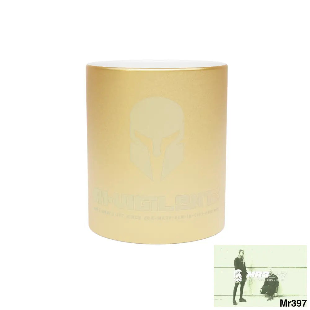 A1-Vigilante Sparta Metallic Mug (Silver\Gold) 11oz / Gold Mug