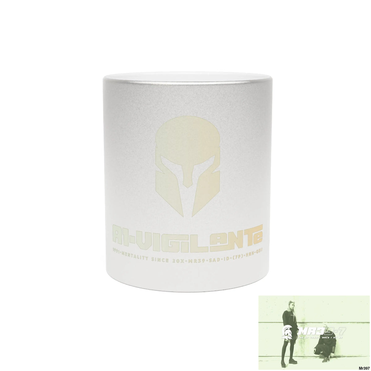 A1-Vigilante Sparta Metallic Mug (Silver\Gold) 11oz / Silver Mug