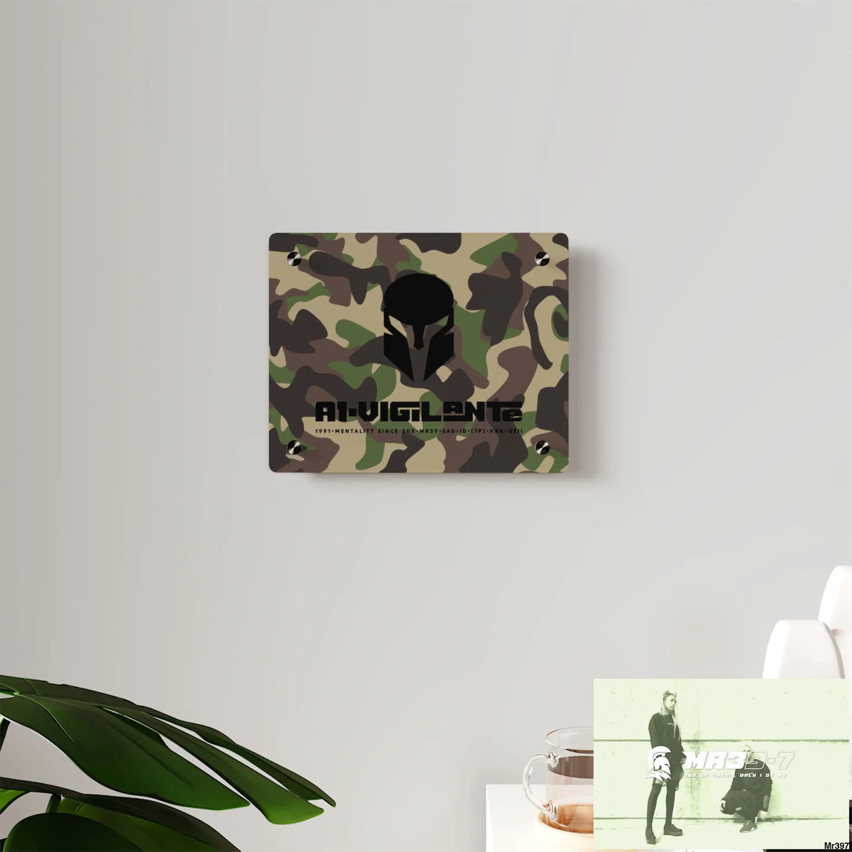 A1-Vigilante Sparta Military Mentality 1991 Style Acrylic Wall Art Panels Home Decor