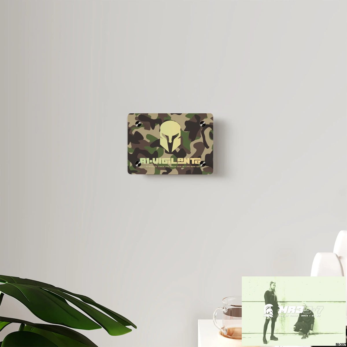 A1-Vigilante Sparta Military Mentality 1991 Style Acrylic Wall Art Panels Home Decor