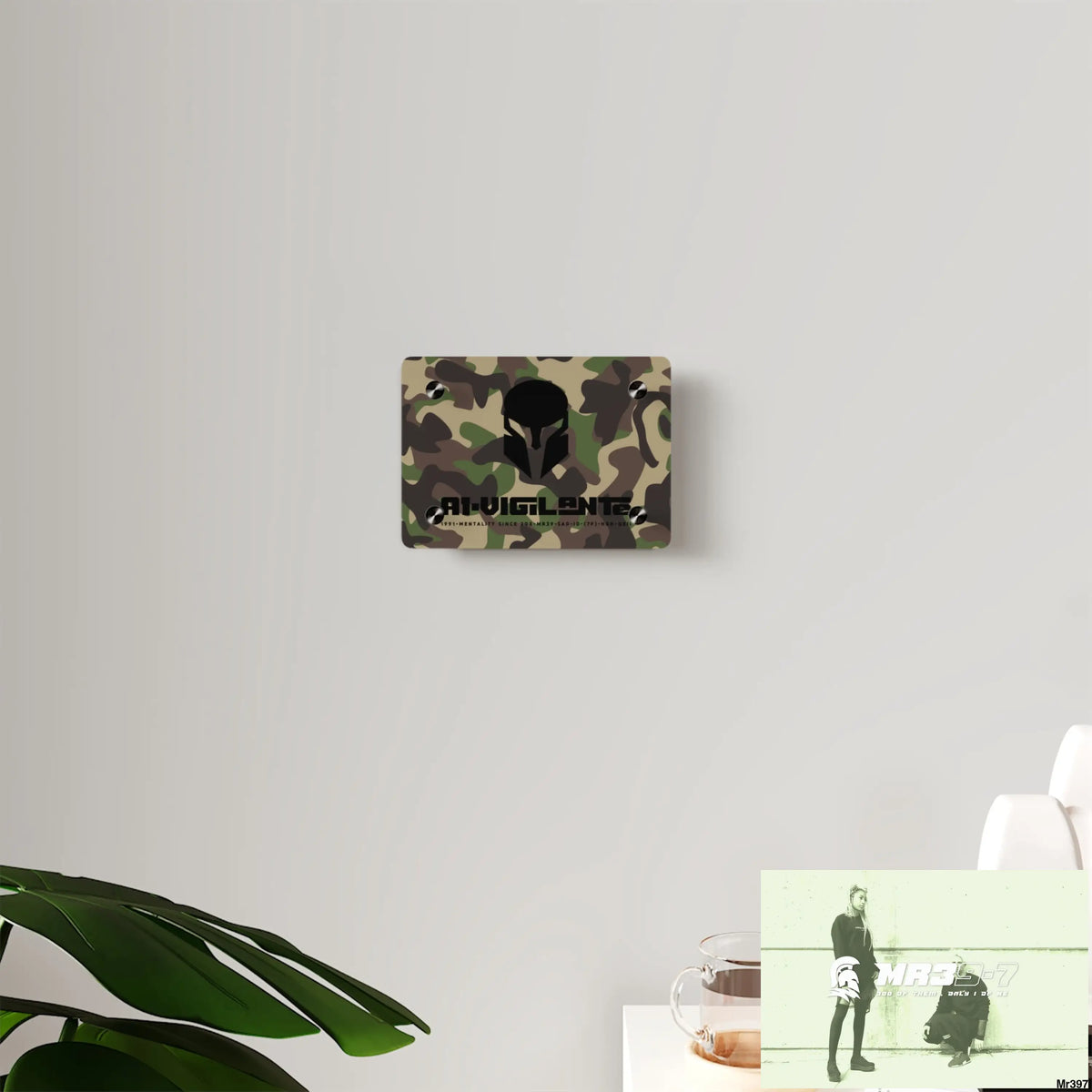 A1-Vigilante Sparta Military Mentality 1991 Style Acrylic Wall Art Panels Home Decor