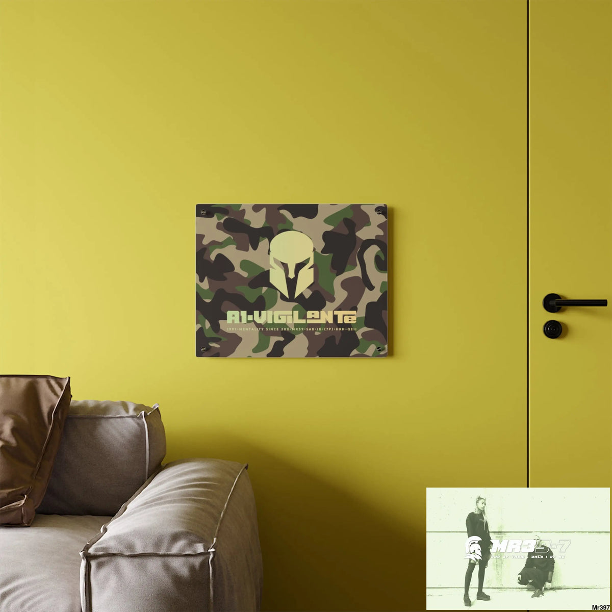 A1-Vigilante Sparta Military Mentality 1991 Style Acrylic Wall Art Panels Home Decor
