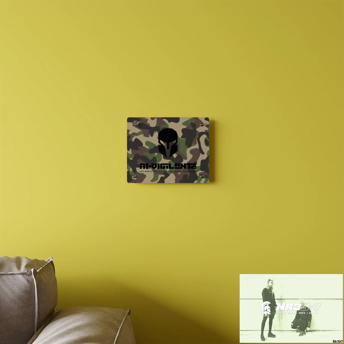 A1-Vigilante Sparta Military Mentality 1991 Style Acrylic Wall Art Panels Home Decor