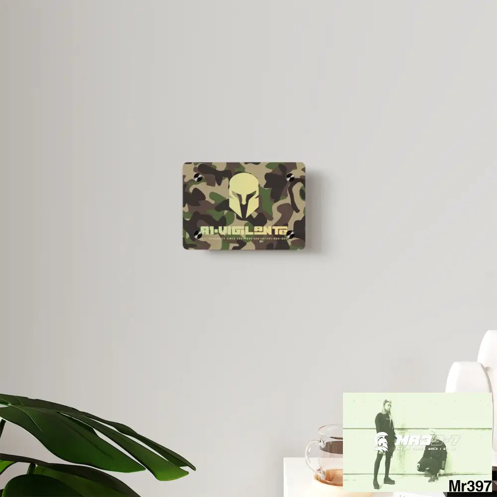 A1-Vigilante Sparta Military Mentality 1991 Style Acrylic Wall Art Panels Home Decor