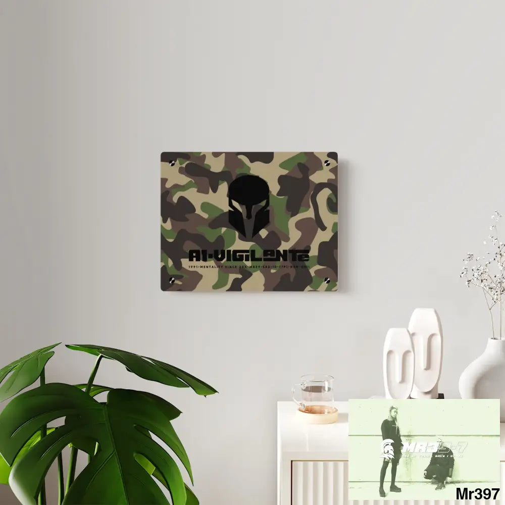 A1-Vigilante Sparta Military Mentality 1991 Style Acrylic Wall Art Panels Home Decor