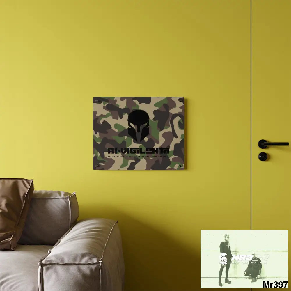 A1-Vigilante Sparta Military Mentality 1991 Style Acrylic Wall Art Panels Home Decor