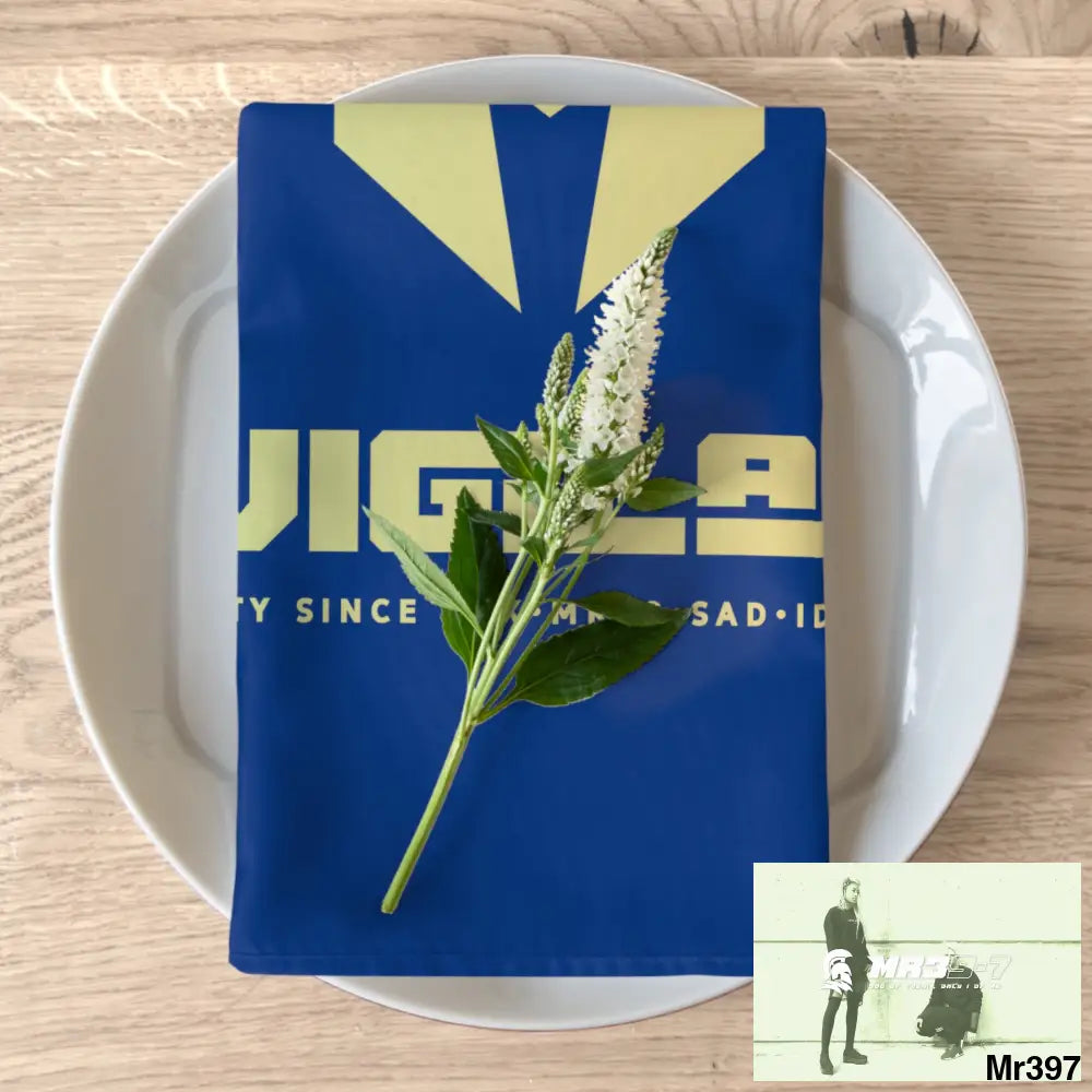 A1-Vigilante Sparta Napkins 4-piece set / White / 19’’ × 19’’ Accessories