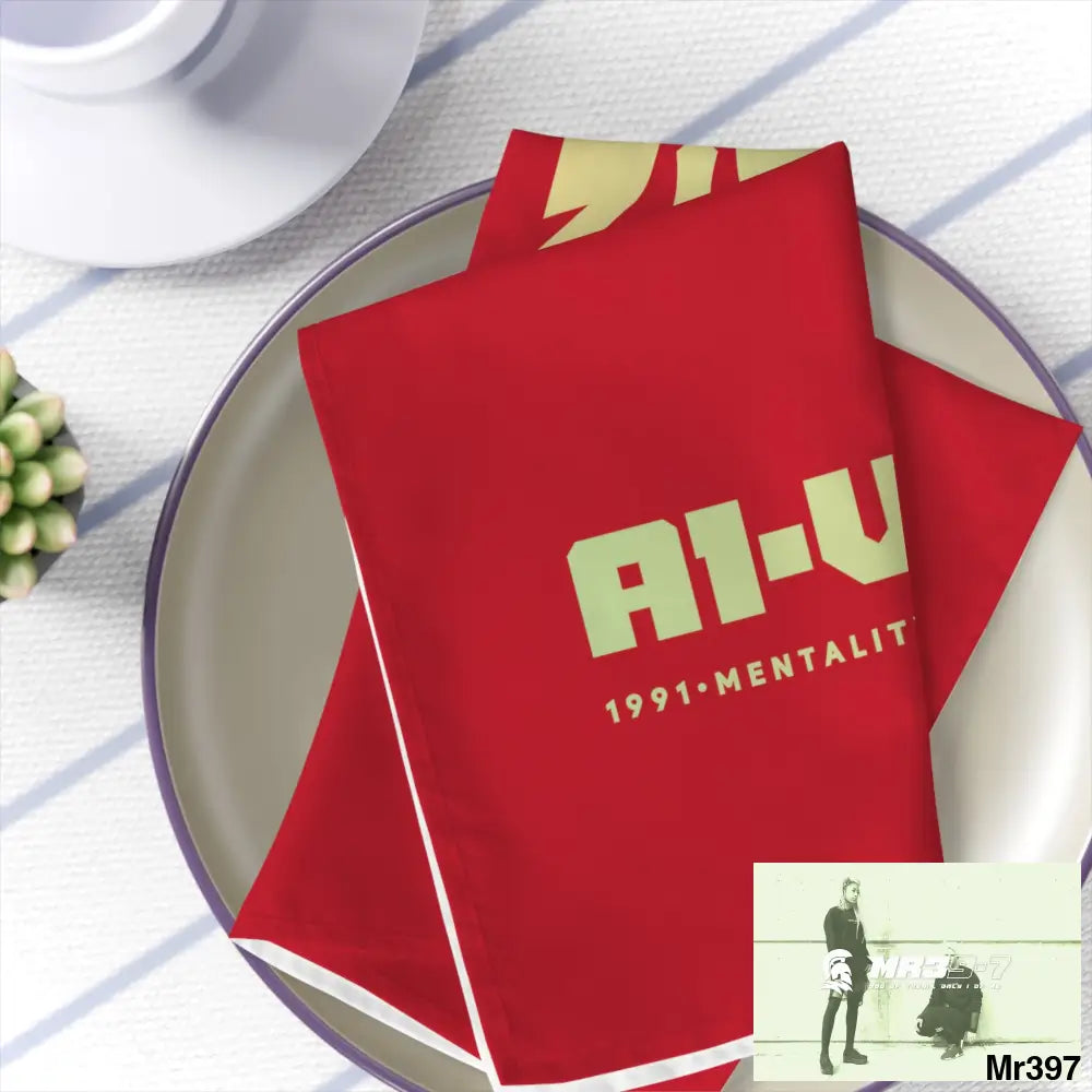 A1-Vigilante Sparta Napkins 4-piece set / White / 19’’ × 19’’ Accessories