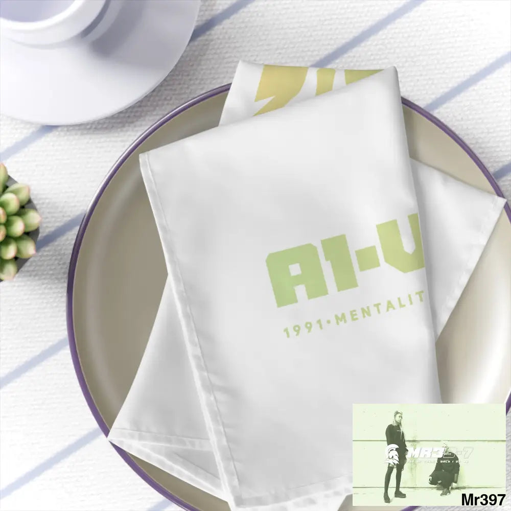 A1-Vigilante Sparta Napkins 4-piece set / White / 19’’ × 19’’ Accessories