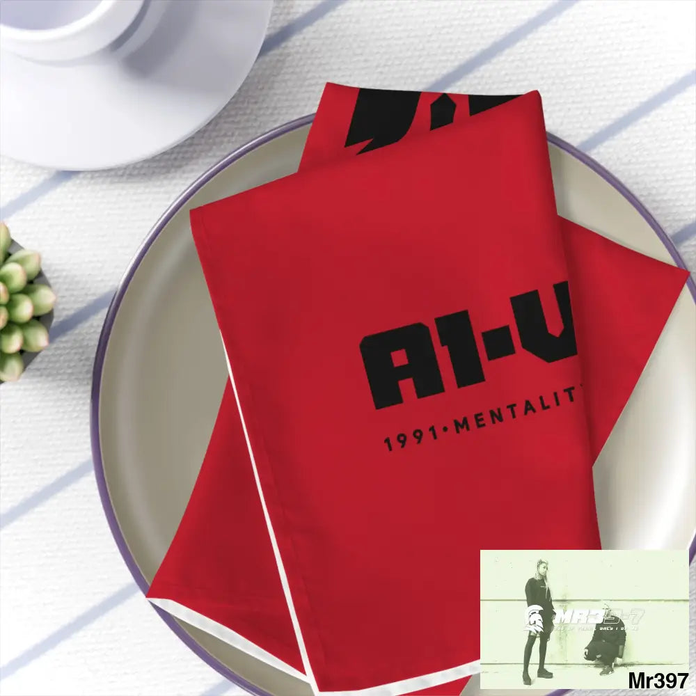 A1-Vigilante Sparta Napkins 4-piece set / White / 19’’ × 19’’ Accessories
