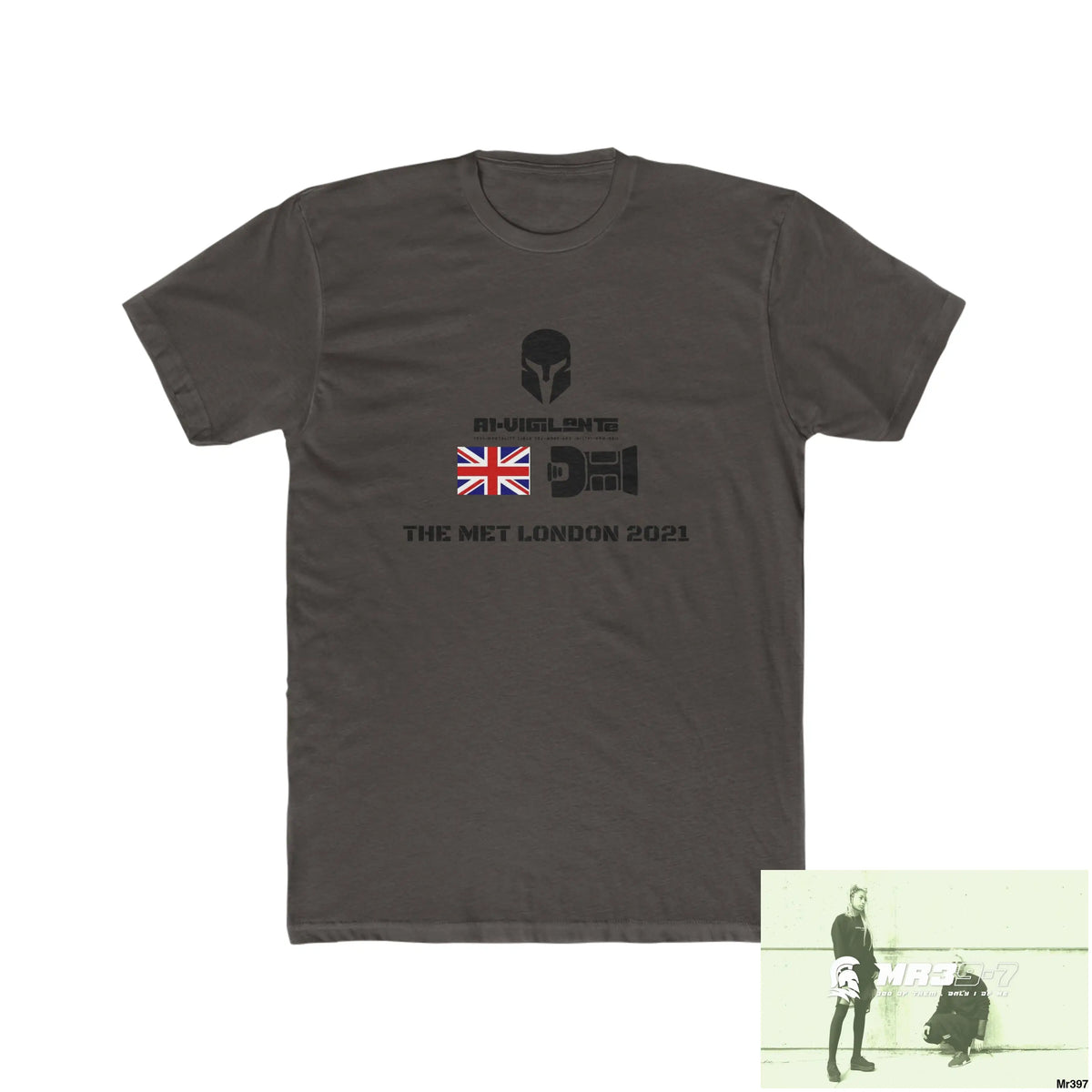 A1-Vigilante Sparta One flew over the Redwoods Centre - Men’s Cotton Crew Tee Solid Dark Chocolate / S T-Shirt