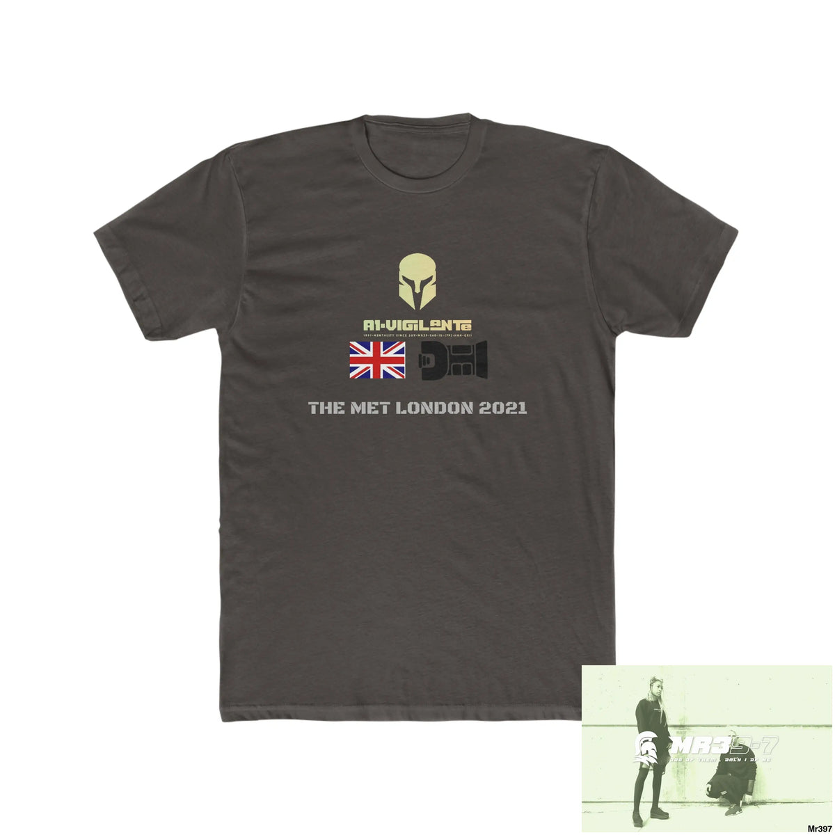 A1-Vigilante Sparta One flew over the Redwoods Centre - Men’s Cotton Crew Tee Solid Dark Chocolate / S T-Shirt