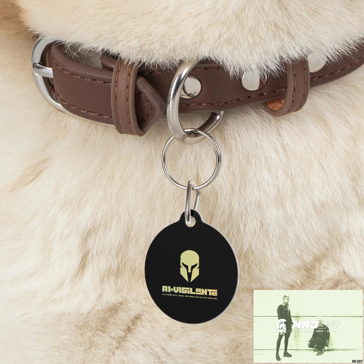 A1-Vigilante Sparta Pet Tag 1’’ Pets