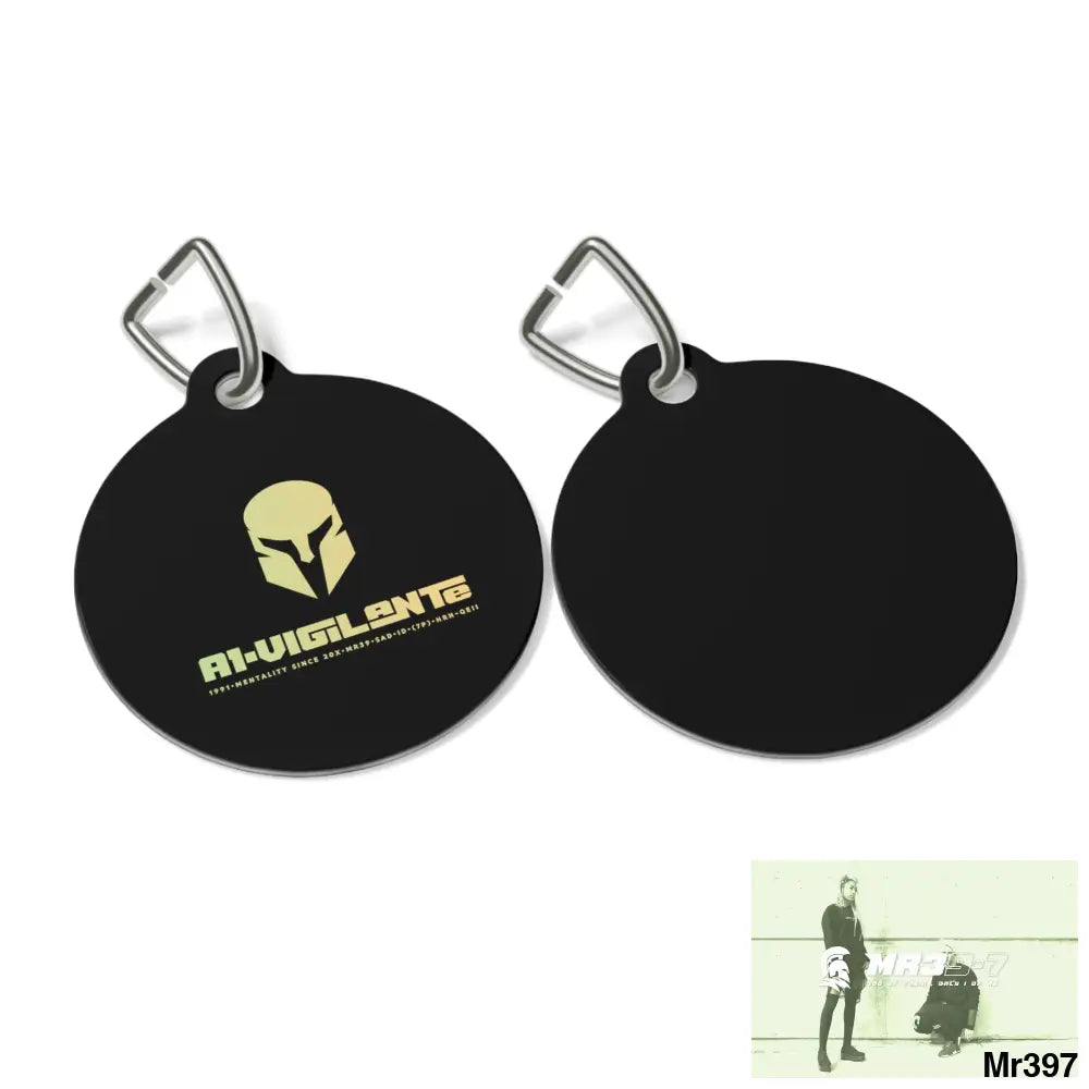 A1-Vigilante Sparta Pet Tag 1’’ Pets