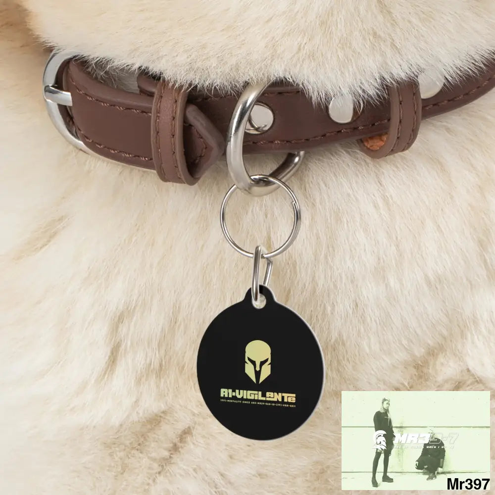 A1-Vigilante Sparta Pet Tag 1’’ Pets