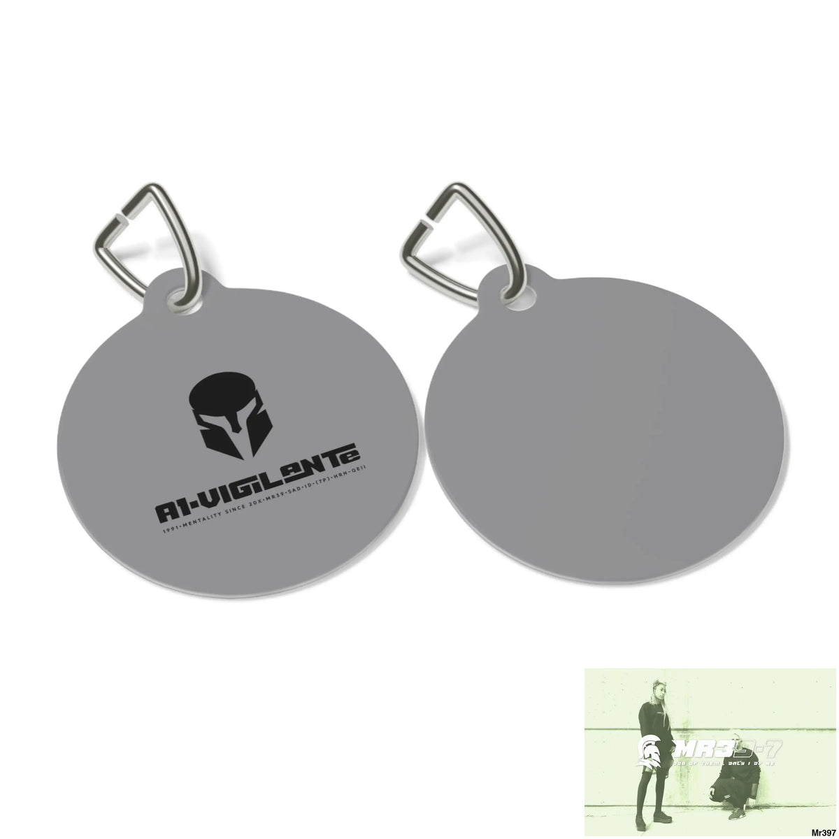 A1-Vigilante Sparta Pet Tag 1’’ Pets