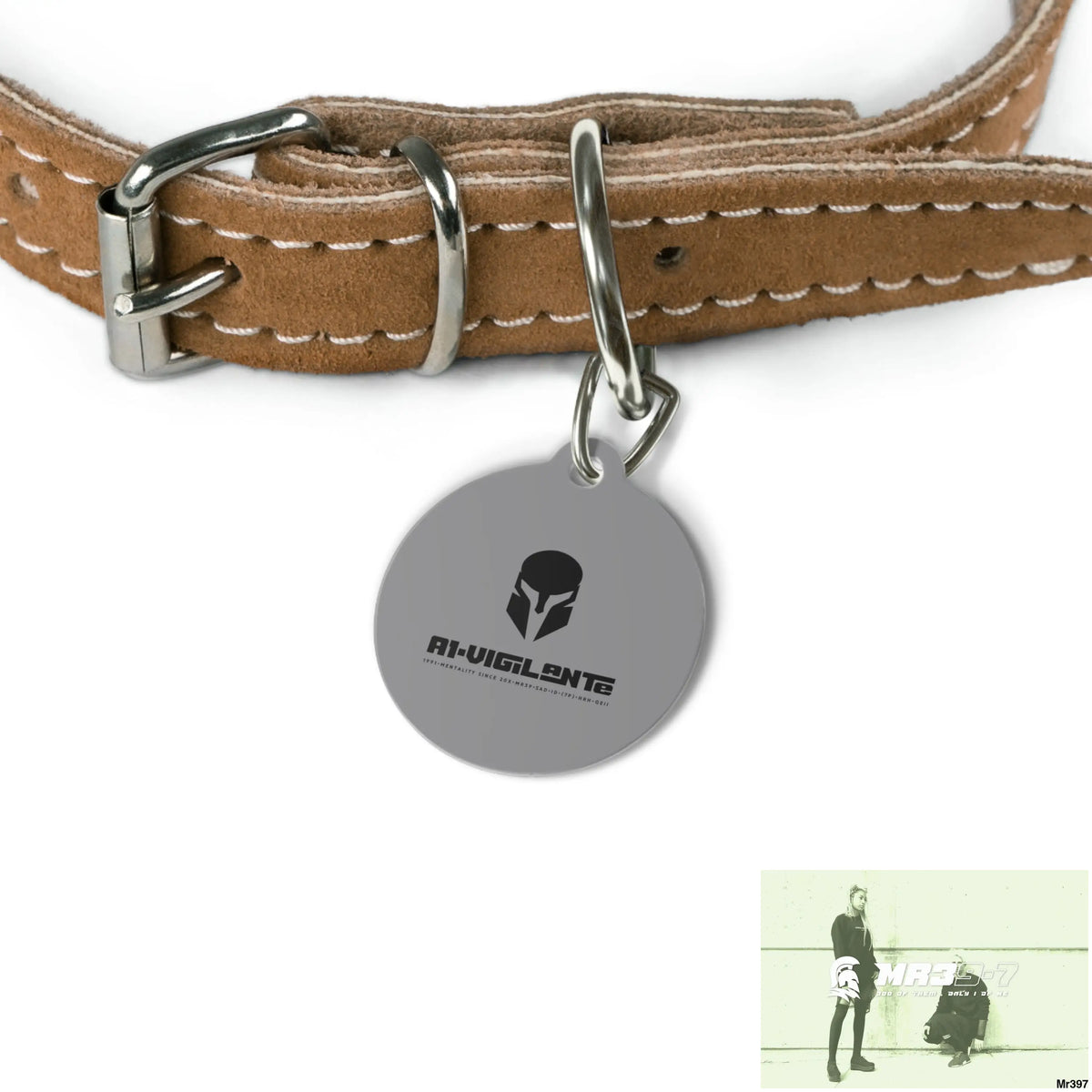 A1-Vigilante Sparta Pet Tag 1’’ Pets