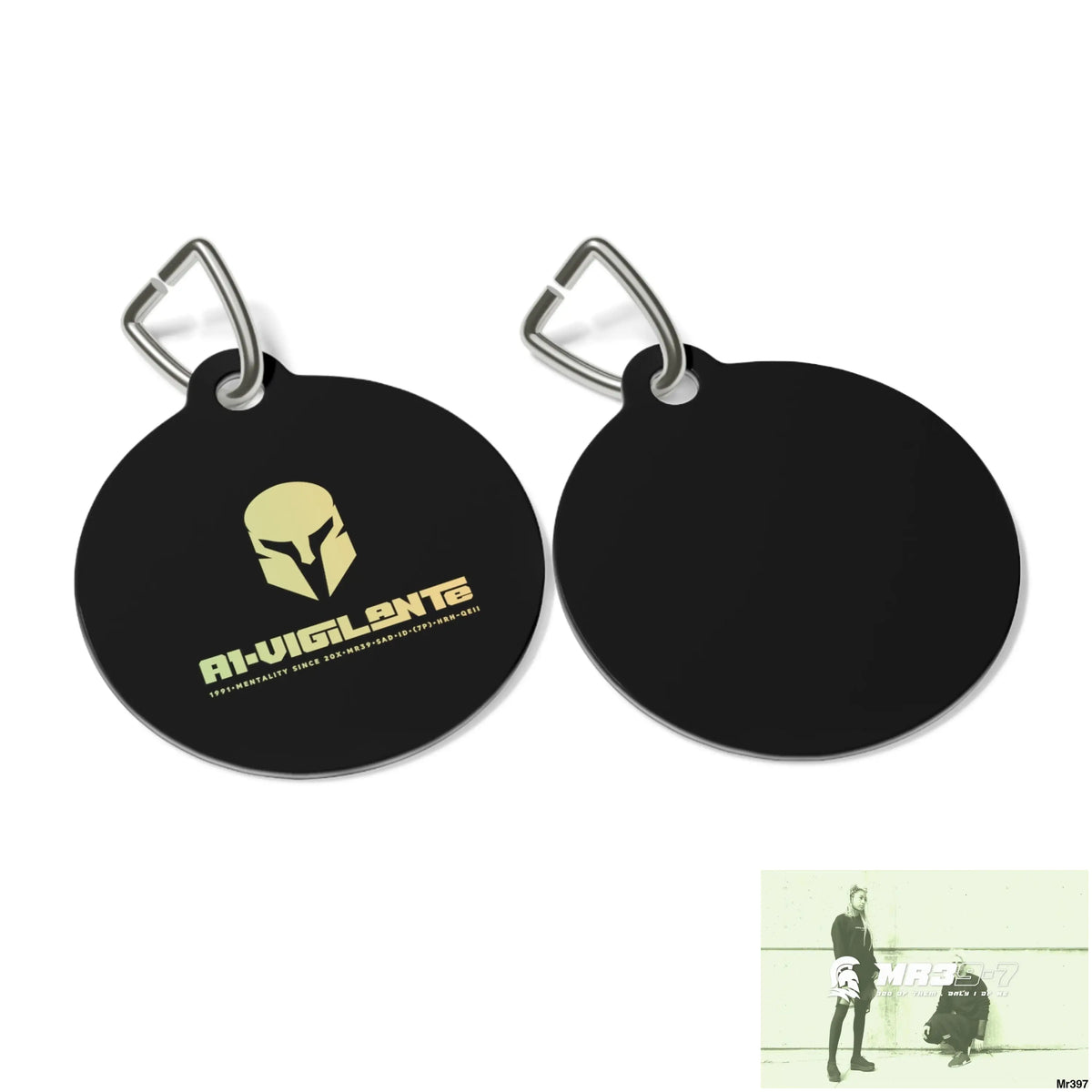 A1-Vigilante Sparta Pet Tag 1’’ Pets