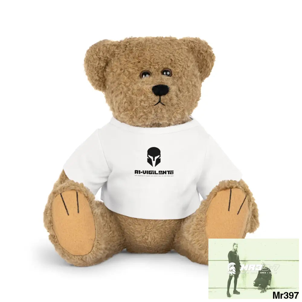 A1-Vigilante Sparta Plush Toy with T-Shirt Bear / White / One size Accessories