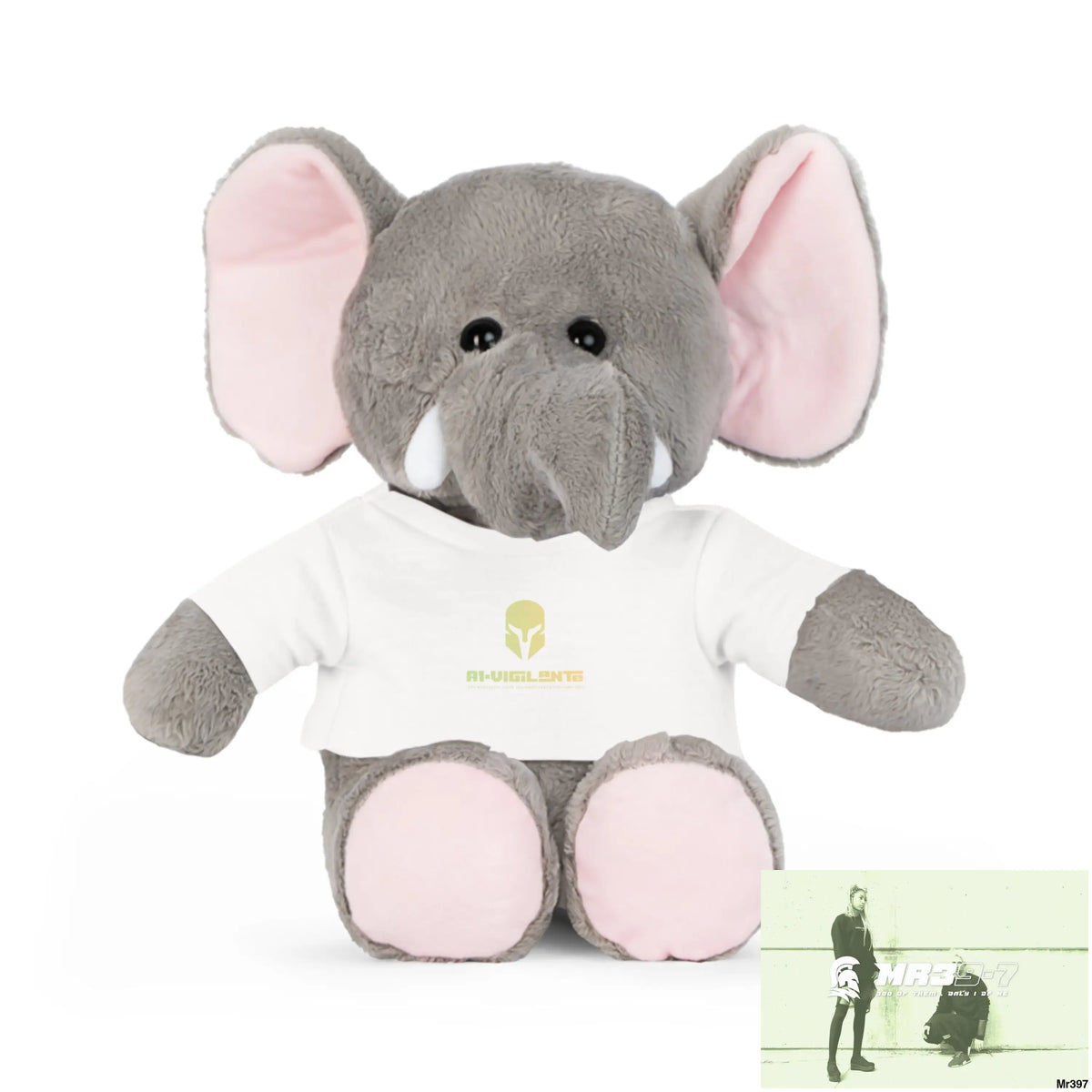 A1-Vigilante Sparta Plush Toy with T-Shirt Elephant / White / One size Accessories