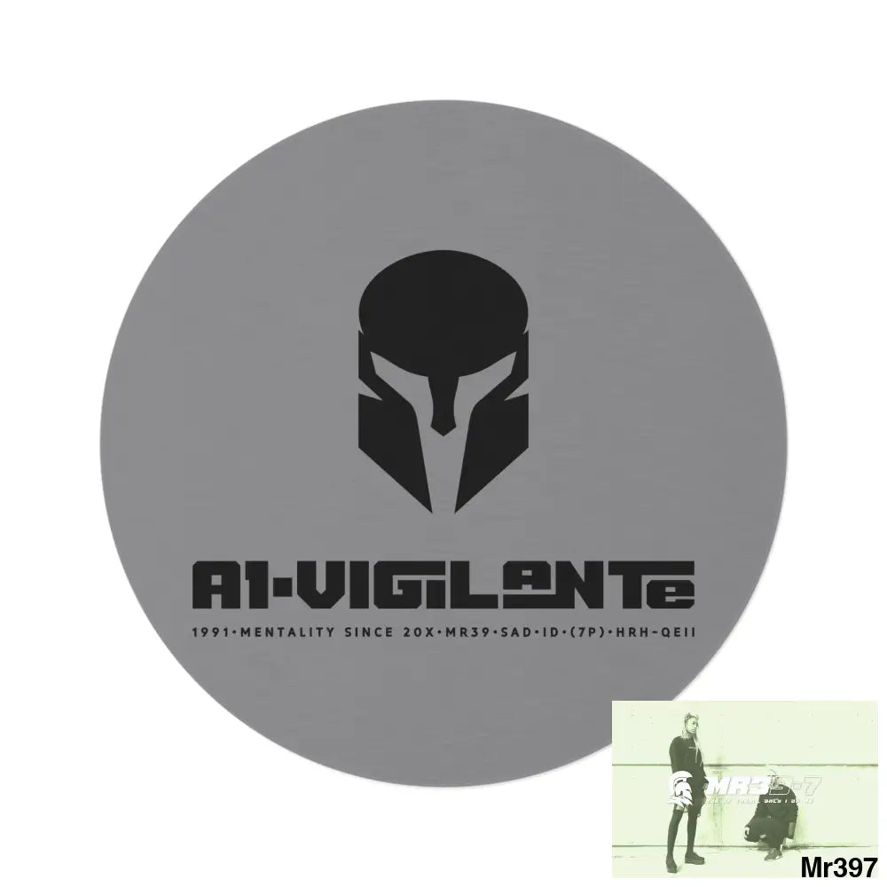 A1-Vigilante Sparta Round Rug 60’’ × 60’’ Home Decor