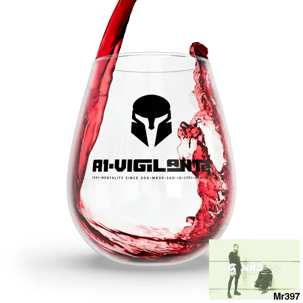 A1-Vigilante Sparta Stemless Wine Glass 11.75oz 11.75oz Mug