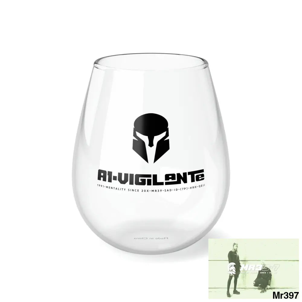 A1-Vigilante Sparta Stemless Wine Glass 11.75oz 11.75oz Mug