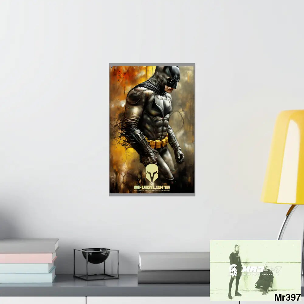 A1-Vigilante Sparta Super Resolution Batpain Steampunk Graphic Matte Vertical Posters 11’’ x 17’’ / Matte Poster