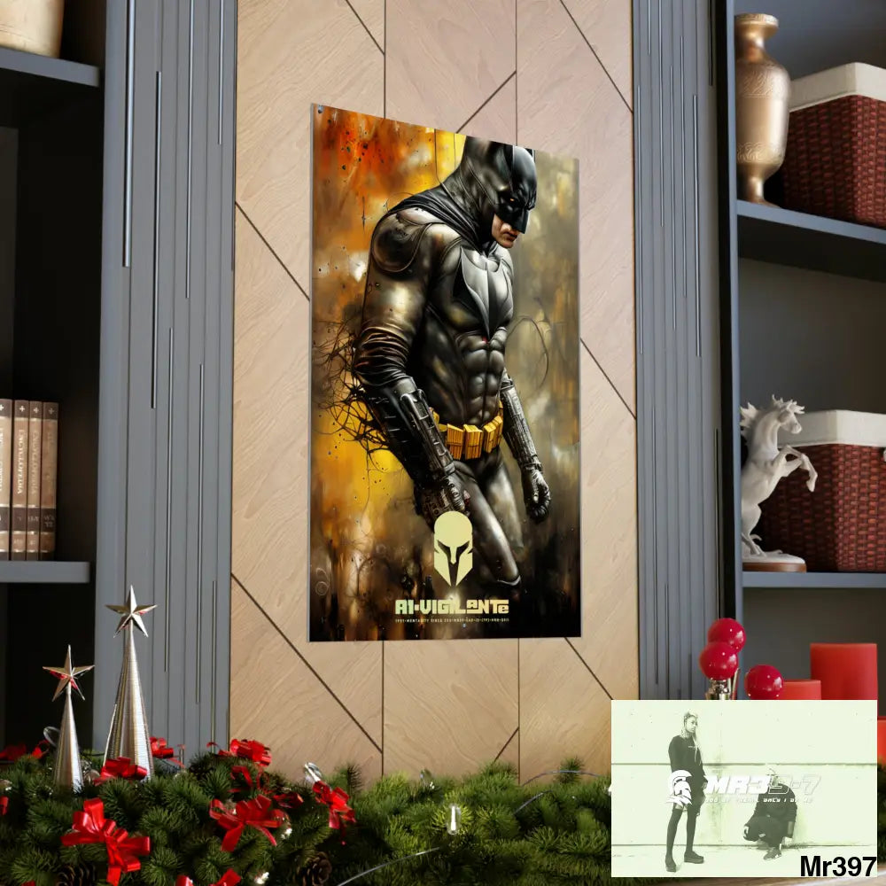 A1-Vigilante Sparta Super Resolution Batpain Steampunk Graphic Matte Vertical Posters Poster