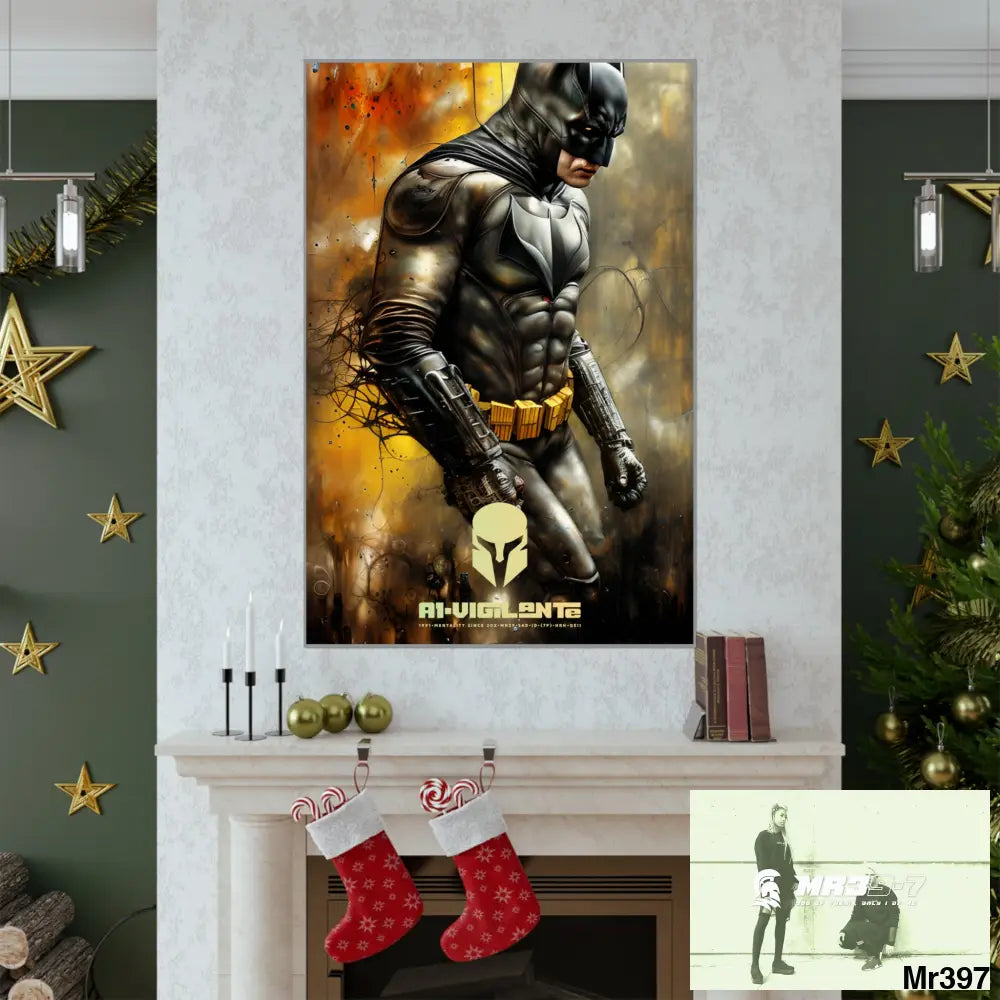 A1-Vigilante Sparta Super Resolution Batpain Steampunk Graphic Matte Vertical Posters Poster