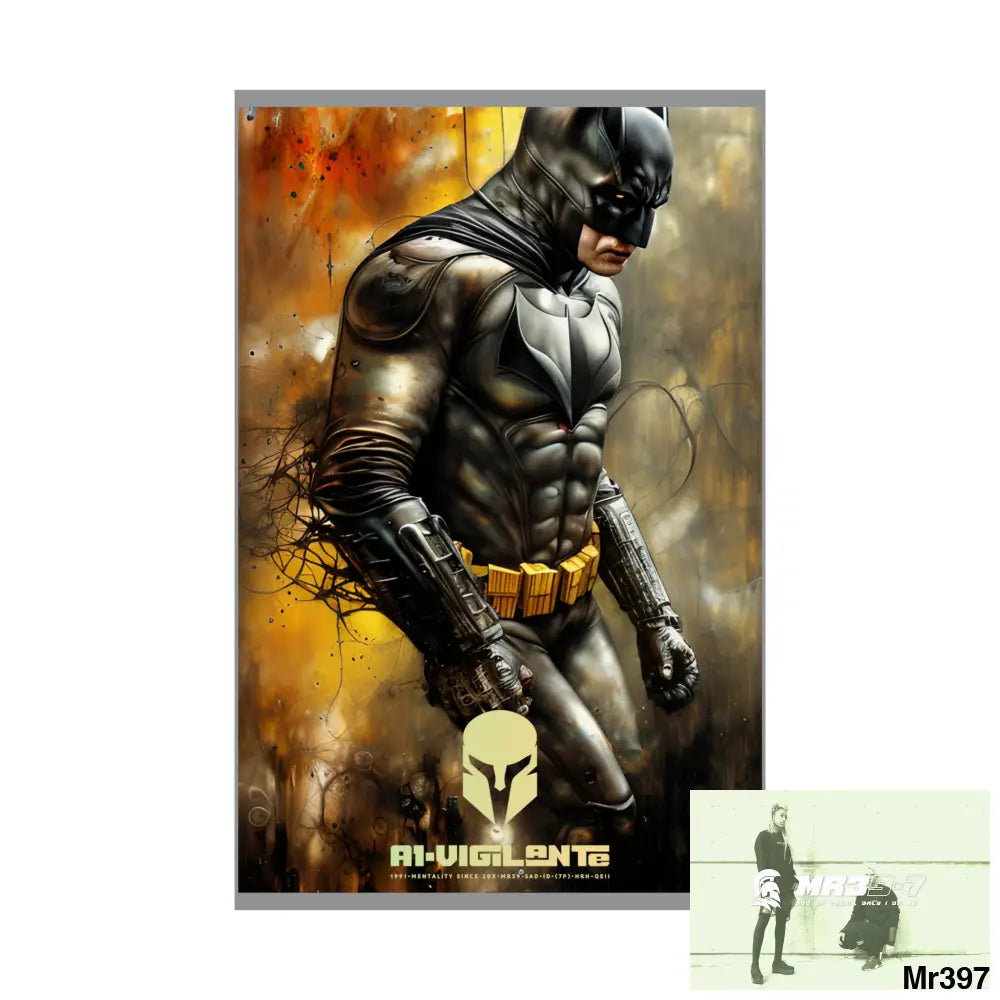A1-Vigilante Sparta Super Resolution Batpain Steampunk Graphic Matte Vertical Posters Poster