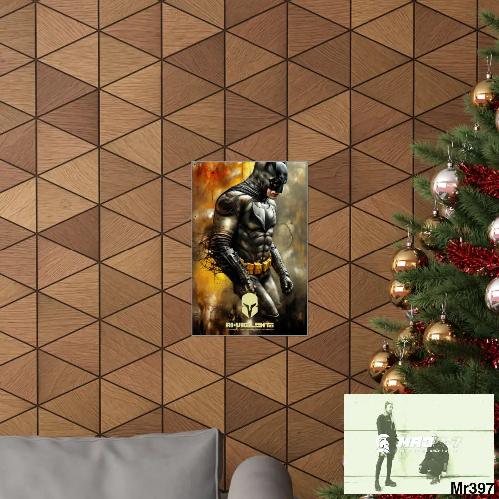 A1-Vigilante Sparta Super Resolution Batpain Steampunk Graphic Matte Vertical Posters Poster