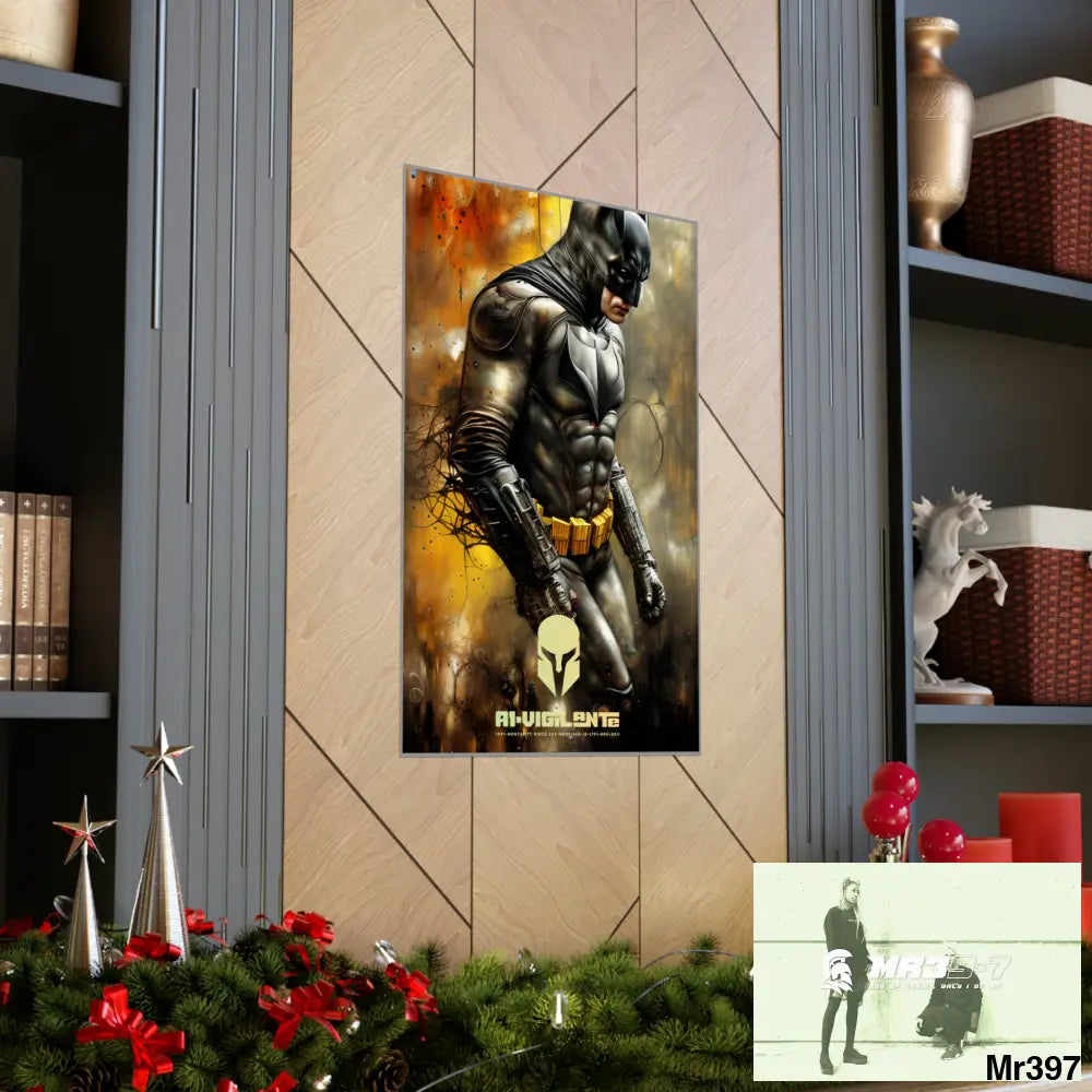 A1-Vigilante Sparta Super Resolution Batpain Steampunk Graphic Matte Vertical Posters Poster