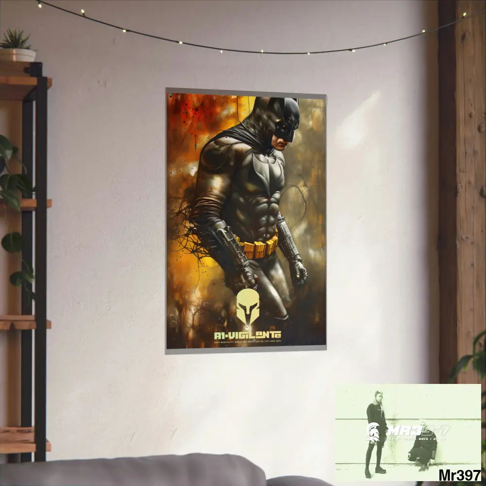 A1-Vigilante Sparta Super Resolution Batpain Steampunk Graphic Matte Vertical Posters Poster